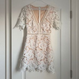 Urban outfitters lace white dress